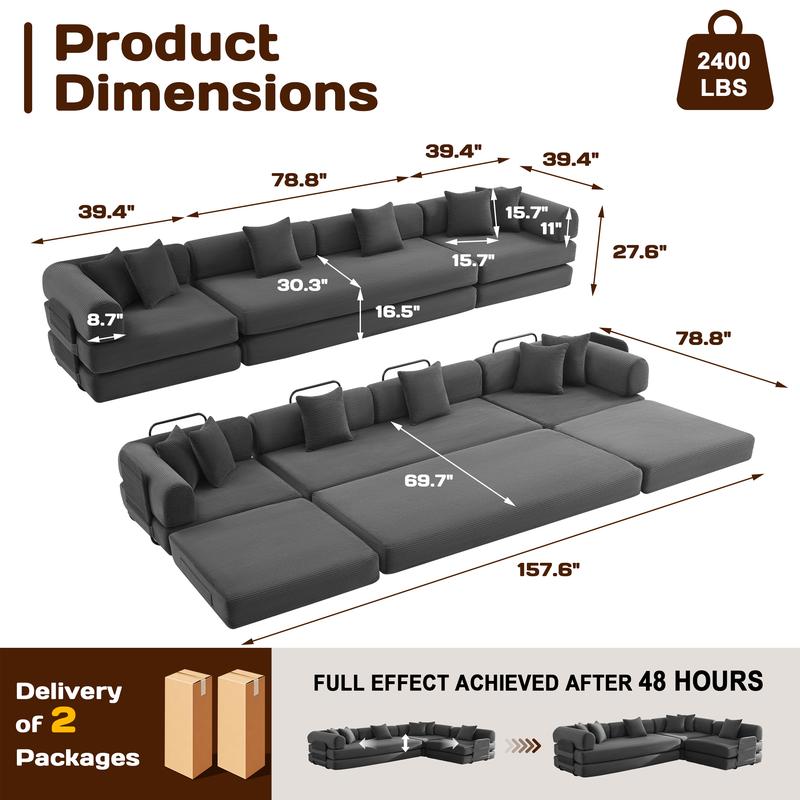 The Nest — Convertible Modular Sleeper Sofa
