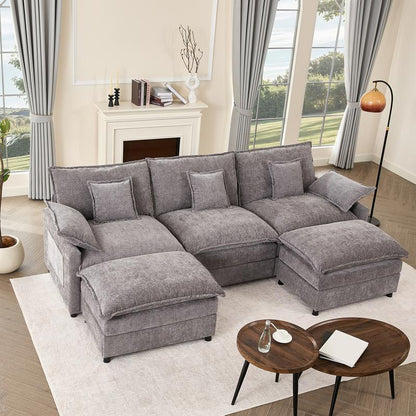 The Cloud — 108" U-Shaped Modular Sofa